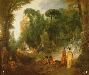 Rassemblement courtois dans un parc, c.171213